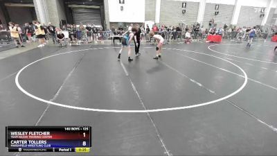 125 lbs Cons. Round 3 - Wesley Fletcher, Team Nazar Training Center vs Carter Tollers, Marshfield Wrestling Club