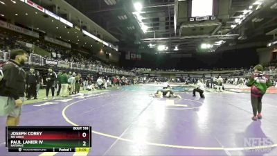 160 lbs Cons. Round 2 - Joseph Corey, Rio Linda vs Paul Lanier IV, Natomas