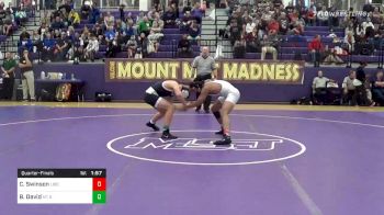 160 lbs Quarterfinal - Caleb Swinson, Liberty HS vs Bradley David, Mt St Joseph