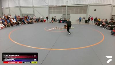127 lbs Placement Matches (16 Team) - Kayla Edwards, California Red vs Ava Griffey, Missouri Fire