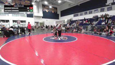 38 lbs Quarterfinal - Zayvian Cordero, Total Kaos vs Azariah Barajas, Jr Panther Wrestling