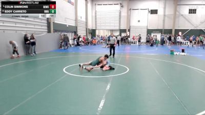 100 lbs Cons. Semi - Colin Simmons, Republic Co Wrestling Club vs Eddy Carreto, Warrior Wrestling Academy