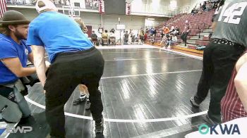 55 lbs 3rd Place - Lennox Ailey, Tonkawa Takedown Club vs Chance Chill, Perry Wrestling Academy