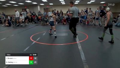 75 lbs Rr Rnd 1 - Isaac Brown, Kiski Community K-6 vs Owen Bailey, St. Vincent Saint Mary K-6 Community