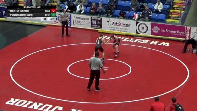 157 lbs Consi Of 8 #2 - Bently Evans, Bradford vs Tyson Kirchner, West Shore