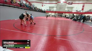 235 lbs 1st Place Match - Dayla Brown, South Grand Prairie (Girls) vs Layla Francis, Weatherford (Girls)