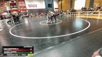 115 lbs Quarterfinal - Lilly Quintanilla, Thermopolis vs Daniela Ramos, Cheyenne East