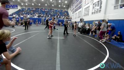 78 lbs Rr Rnd 1 - Avriella Pretty Bear, Harrah Little League Wrestling vs Sophia Walton, Perry Wrestling Academy