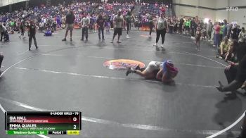 79 lbs Round 2 - Emma Quales, Palmetto State Wrestling Academy vs Gia Hall, Stratford Knights Wrestling