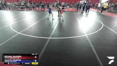 97 lbs Semifinal - Michael Daleiden, Ringers Wrestling Club vs Holdyn Volkman, Aviators Wrestling