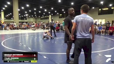 120 lbs Round 2 (6 Team) - Bradley Patterson, MF Dynasty vs Tyler Johnson, Gator Dawgs