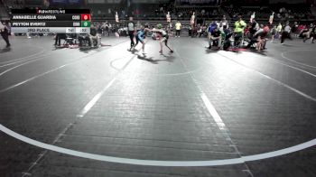 100 lbs 3rd Place - Annabelle Guardia, Cordoba Trained vs Peyton Evertz, Kinnelon