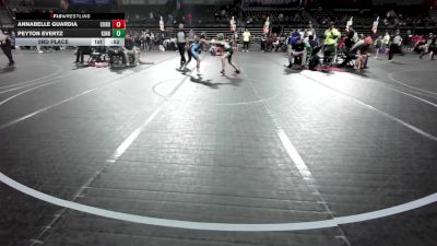 100 lbs 3rd Place - Annabelle Guardia, Cordoba Trained vs Peyton Evertz, Kinnelon