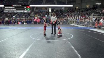 45 lbs Champ. Round 1 - Rayna Allen, Paola vs Violet Thomas, Jeff West