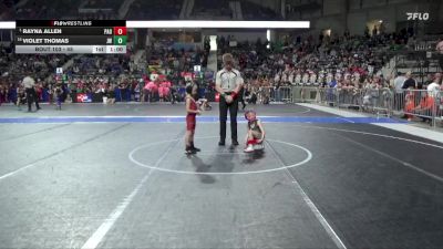 45 lbs Champ. Round 1 - Rayna Allen, Paola vs Violet Thomas, Jeff West