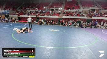 126 lbs 2nd Wrestleback And Semi-finals(16 Team) - Brance Browning, Amarillo Tascosa vs Fernando Dioses, Lubbock