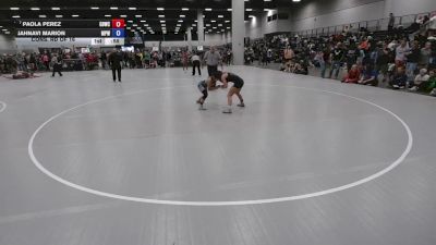 100 lbs Cons. Rd Of 16 - Jahnavi Marion, Michigan Premier WC vs Paola Perez, Golden Bears Wrestling Club