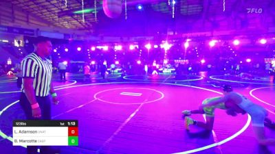 123 lbs Round Of 32 - Logan Adamson, Unattached vs Braxton Marcotte, Casper WC