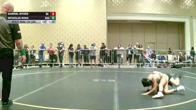 61 lbs Quarterfinal - Gabriel Myers, My. WC vs Nicholas Sosa, Black Flag Wr Ac