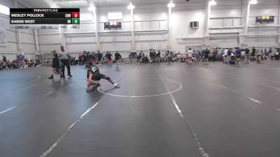 100 lbs Round 3 (8 Team) - Wesley Pollock, CrossRoads Wrestling vs Kaden West, Dayton Bandits