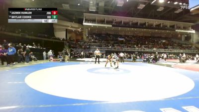 125 lbs Cons. Round 5 - Skylar Cooks, River City vs Jazmin Kumler, Johansen