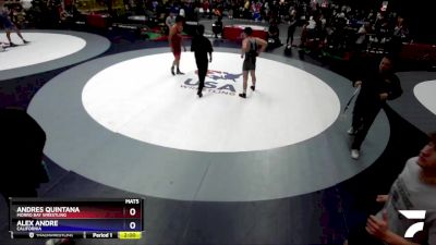 157 lbs Cons. Round 1 - Andres Quintana, Morro Bay Wrestling vs Alex Andre, California