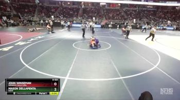 II-101 lbs Cons. Round 5 - Mason Dellapenta, Eden vs John Winseman, Honeoye Falls-Lima