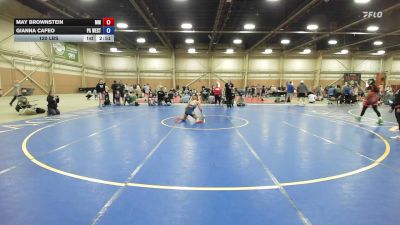 120 lbs 5th Place - May Brownstein, Maryland Mana Wave - GHSE vs Gianna Cafeo, PA West Yellow - GHSE