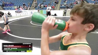 46 lbs Quarterfinal - Nash Meairs, Clearwater Youth Wrestling Clu vs Sawyer Jackson, LAWRENCE ELITE