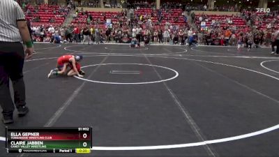 50-55 lbs Round 5 - Ella Gepner, Tonganoxie Wrestling Club vs Claire Jabben, Caney Valley Wrestling