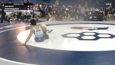 120 lbs Cons. Rd Of 128 - Jake Benyo, PA vs Gavin Donaldson, CT