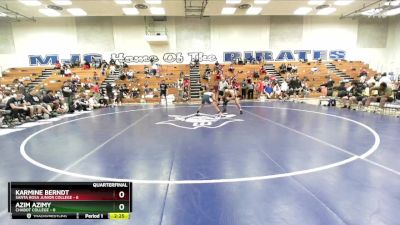 141 lbs Quarters & 1st Wb (16 Team) - Azim Azimy, Chabot College vs Karmine Berndt, Santa Rosa Junior College