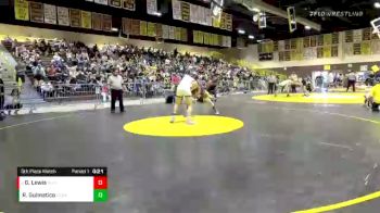 182 lbs 5th Place Match - George Lewis, West Valley (Hemet) vs Ray Gulmatico, Calvary Chapel (Santa Ana)