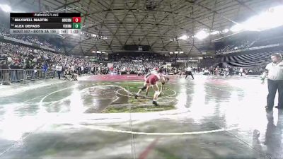 Boys 3A 150 lbs Champ. Round 3 - Maxwell Martin, Mercer Island vs Alex Depass, Ferndale