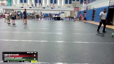 60 lbs Round 4 - Nathanael Kanagy, Palmetto State Wrestling Academy vs Greyson Sauer, Ssaw