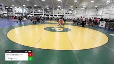 130 lbs Consi Of 16 #2 - Matthew Thibaudeau, Warren RI vs Trevor Wright, Middlebury VT