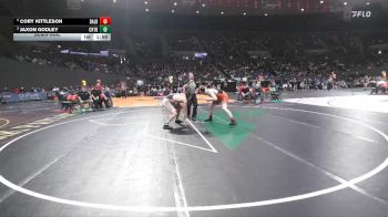 5A Boys 157 lbs Semifinal - Cory Kittleson, Dallas Boys vs Jaxon Godley, Crater Boys