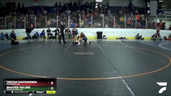 130 lbs Quarterfinal - Tristan Vantimmeren, Tri County WC vs Brayden Malone, Michigan West WC