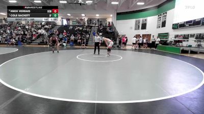 165 lbs Quarterfinal - Cole Sackett, Angry Fish vs Knox Verbais, Bethalto Civic Memorial
