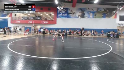 75 lbs Boone Dilley, Wisconsin vs Emerson Euliss, Missouri Red