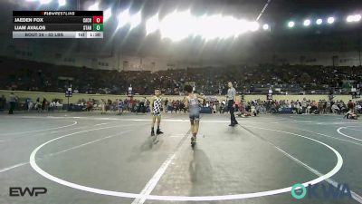 52 lbs Round Of 16 - Jaeden Fox, CacheWrestlingClub vs Liam Avalos, Standfast