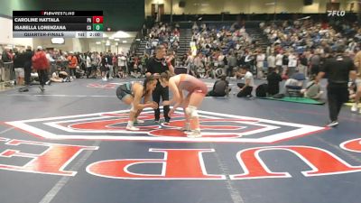 200 lbs Quarterfinal - Caroline Hattala, PA vs Isabella Lorenzana, CA