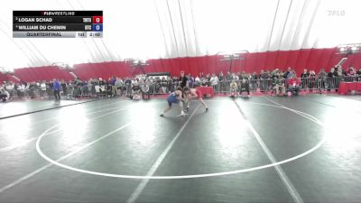 126 lbs Quarterfinal - Logan Schad, Team Nazar Training Center vs William Du Chemin, B.A.M. Training Center