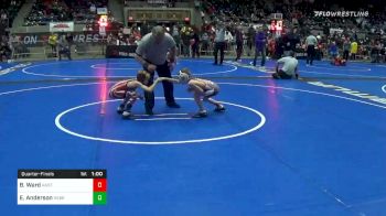 55 lbs Quarterfinal - Beckett Ward, Hastings WC vs Easton Anderson, Nebraska Wrestling Academy