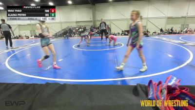 70 lbs Rr Rnd 1 - Hias Thao, Funky Singlets K-6 vs Alaina Petro, Shelton Wrestling Academy K-6