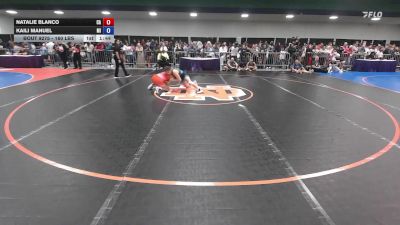 160 lbs Round Of 16 - Natalie Blanco, CA vs Kaili Manuel, MI
