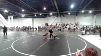 40 lbs 2nd Place - Kynzlee Alvarado, Golden Backs MRTC vs Kelly Walker, Top Notch