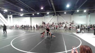 40 lbs 2nd Place - Kynzlee Alvarado, Golden Backs MRTC vs Kelly Walker, Top Notch