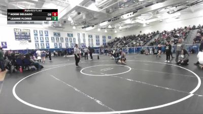 100 lbs Cons. Round 3 - Noemi Delgado, Duarte vs Leanne Flores, San Dimas