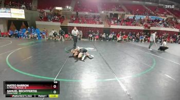 106 lbs Round 1 (16 Team) - Mateo Barron, El Paso Del Valle vs Samuel Rechtfertig, Cedar Park
